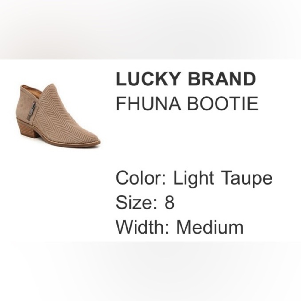 Lucky Brand Fhuna Booties Women’s size 8